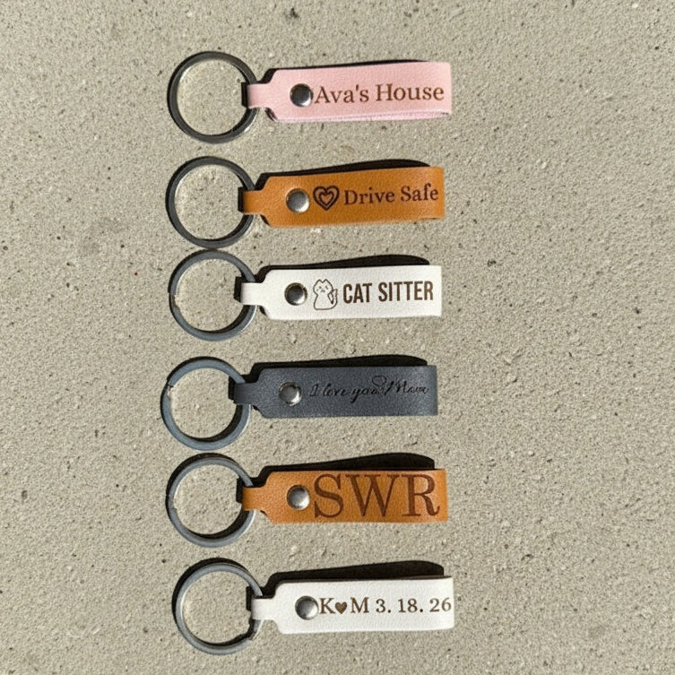 Custom Leather Keychains