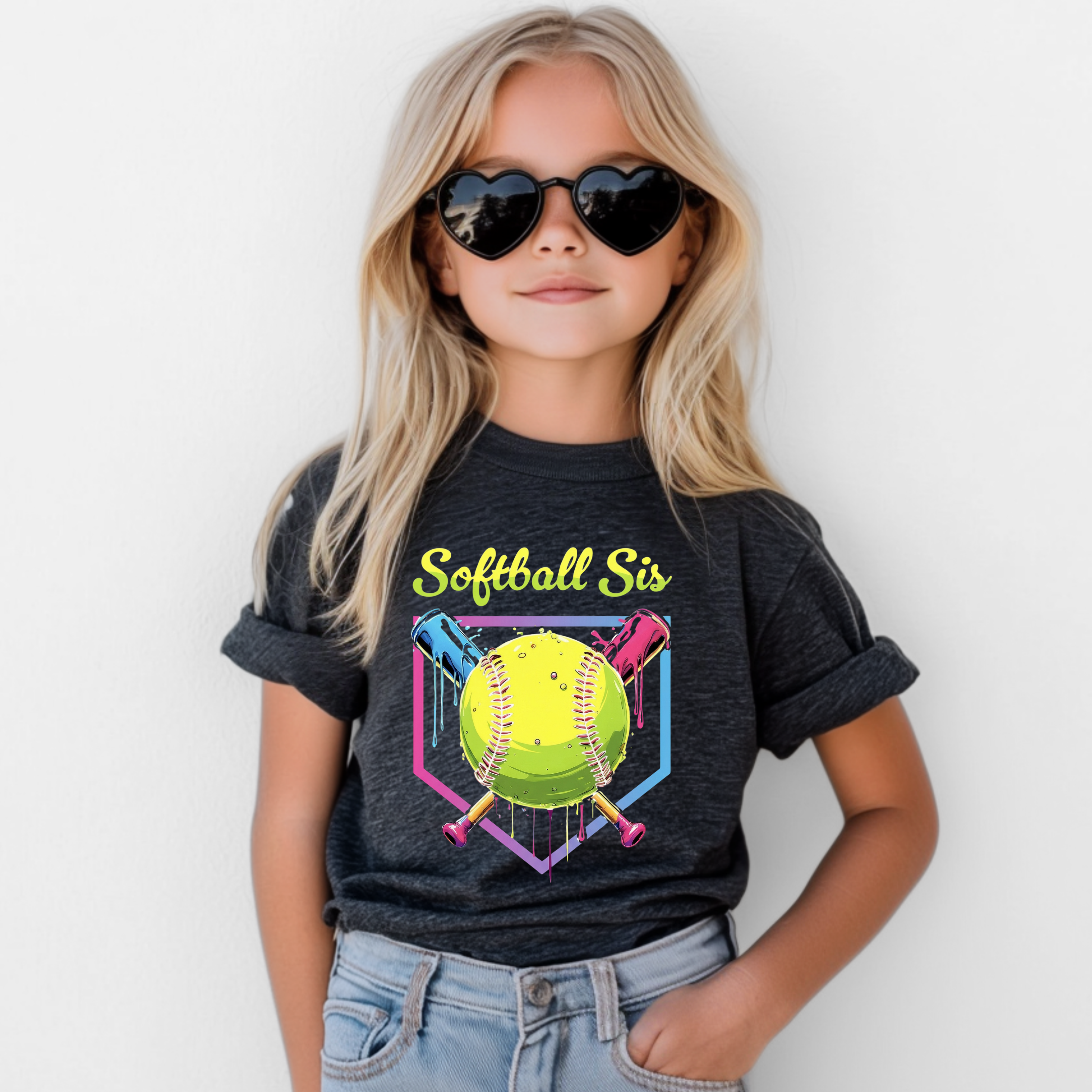 Softball Sibling Matching Tees – “Softball Bro” & “Softball Sis”