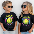 Softball Sibling Matching Tees – “Softball Bro” & “Softball Sis”