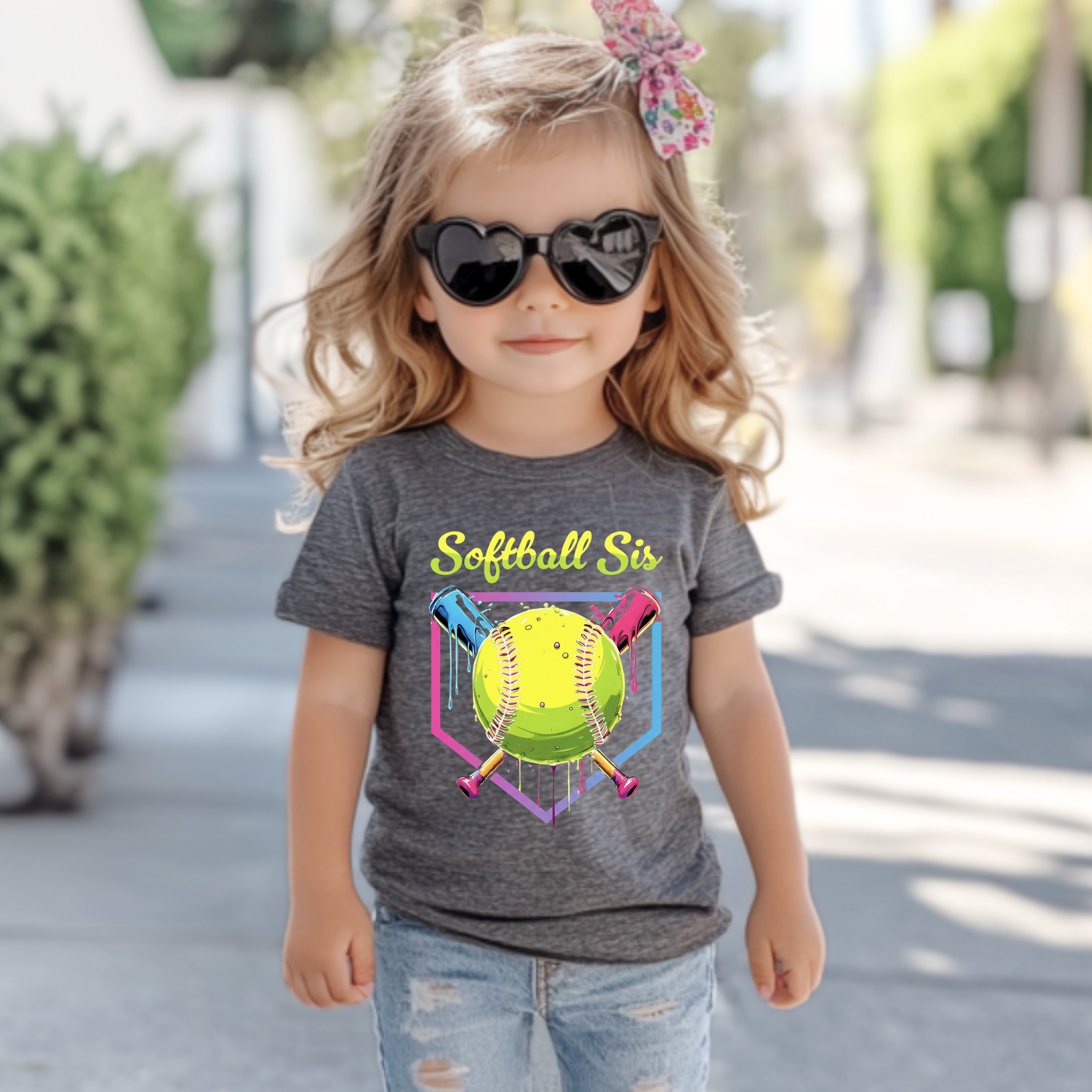 Softball Sibling Matching Tees – “Softball Bro” & “Softball Sis”